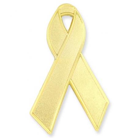 Gold Ribbon Pin 