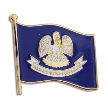 Louisiana State Flag Pin 