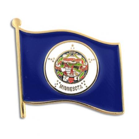 Minnesota State Flag Pin 