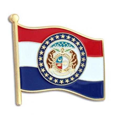 Missouri State Flag Pin 