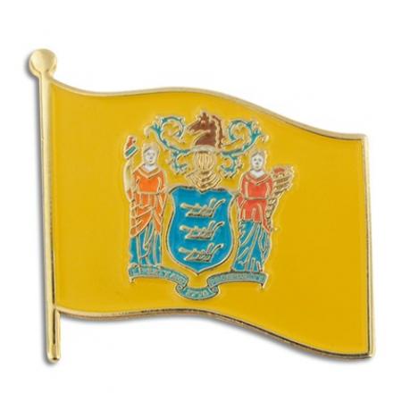 New Jersey State Flag Pin 