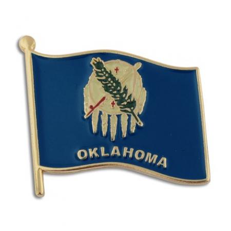 Oklahoma State Flag Pin 