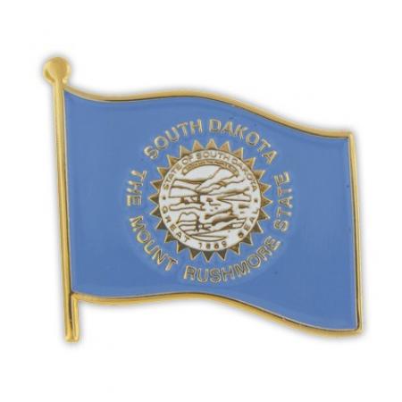 South Dakota State Flag Pin 