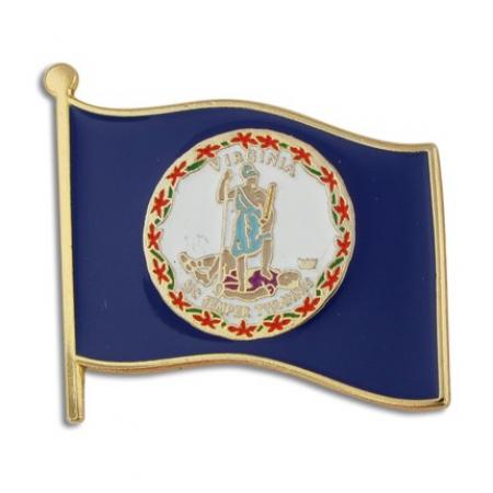 Virginia State Flag Pin 