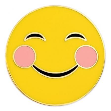 Smiling Cheeks Emoji Pin 