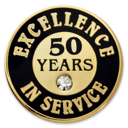 Excellence In Service Pin - 50 Years 