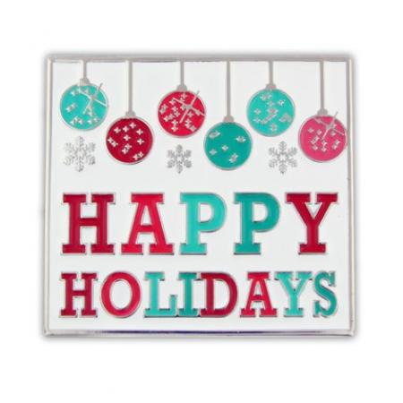 Happy Holidays Lapel Pin 