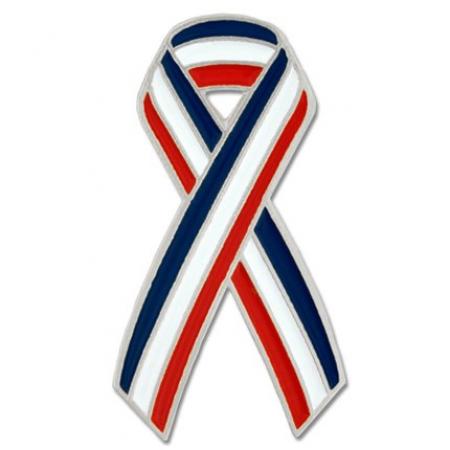 Red, White & Blue Ribbon Pin 