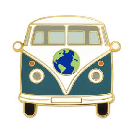 World Hippie Bus Lapel Pin 