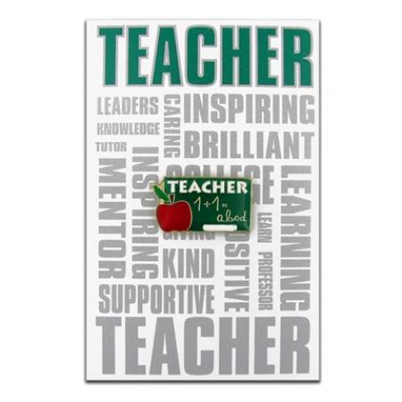 Teacher Pin with Card 