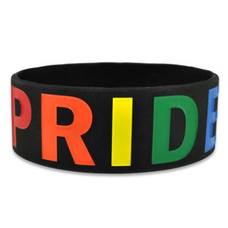 PRIDE Rubber Bracelet 1 Inch Wide 