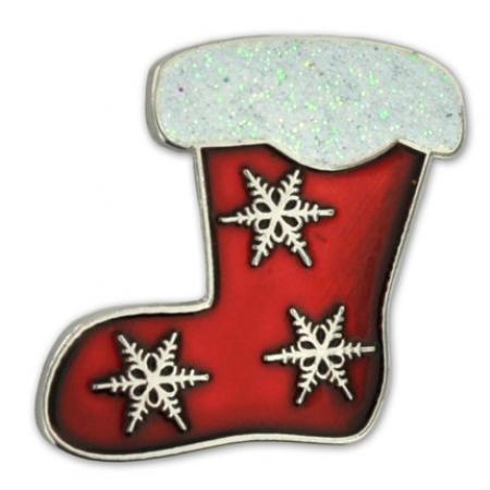 Holiday Stocking Lapel Pin 