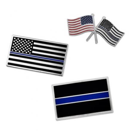 Thin Blue Line 3-Pin Set 