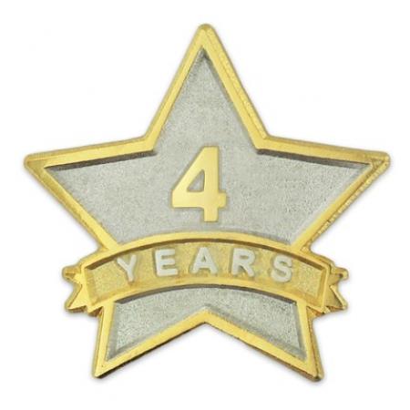 Years of Service Star Pin - 4 Years 