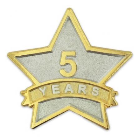 Years of Service Star Pin - 5 Years 