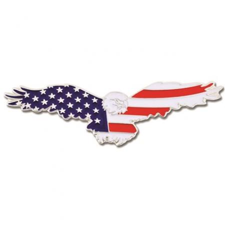 Patriotic Soaring Eagle Pin 