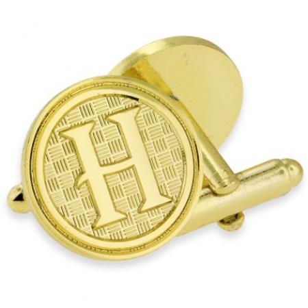 Letter H Cufflink Set 