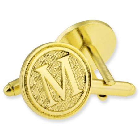 Letter M Cufflink Set 