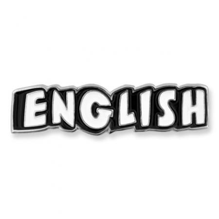 English Word School Pin