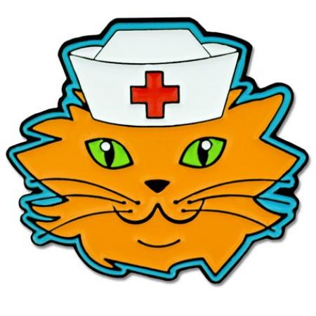 Cat Nurse Pin 