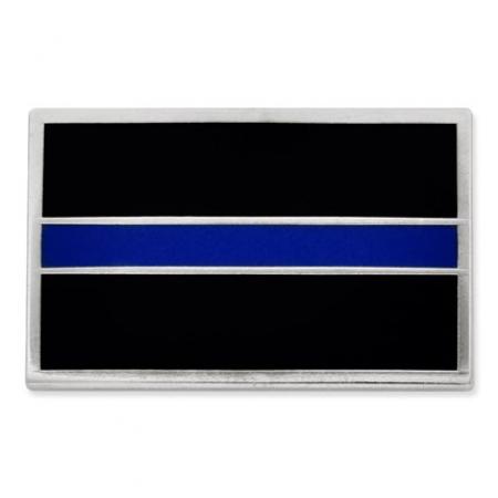 Thin Blue Line Rectangle Pin 