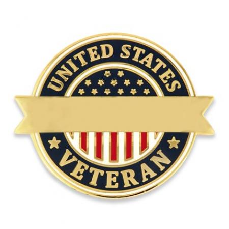 United States Veteran Pin-Engravable 