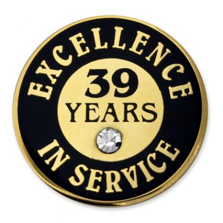 Excellence In Service Pin - 39 Years 