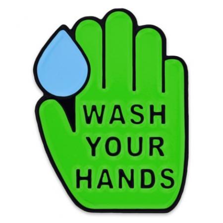 Wash Your  Hands Lapel Pin 