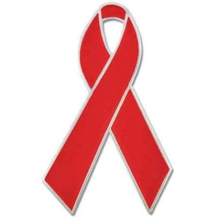 Red Ribbon Pin 