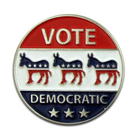 Vote Democratic Pin 