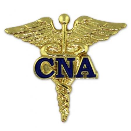 CNA Caduceus Lapel Pin - Blue 