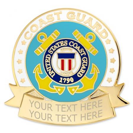 Coast Guard Pin - Engravable 