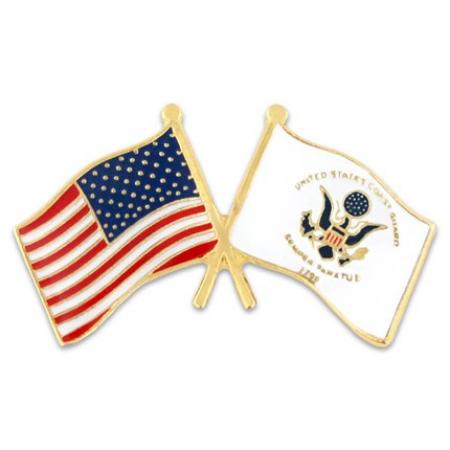 U.S. and Coast Guard Flag Pin 