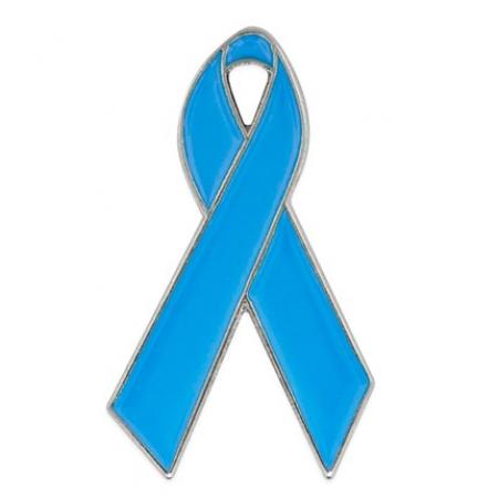 Light Blue Ribbon Pin 