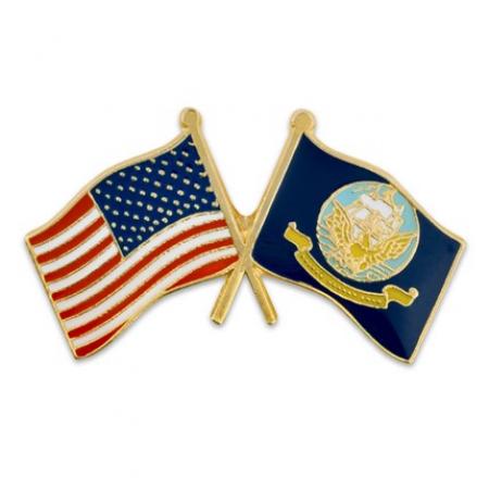 U.S. and Navy Flag Pin 