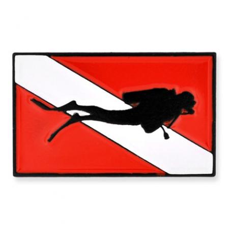 Diver Down Flag Pin 