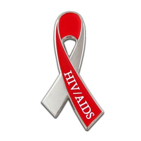 HIV / AIDS Awareness Ribbon Pin 