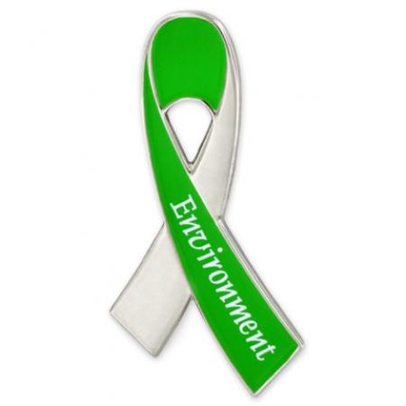 Environment Awareness Ribbon Pin 