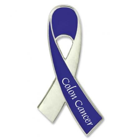 Colon Cancer Awareness Ribbon Pin 