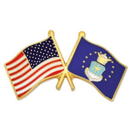 U.S. and Air Force Flag Pin 