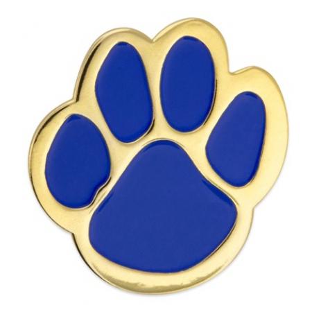 Paw Pin - Blue and Gold 