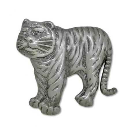 Tiger Pin - Antique Silver 