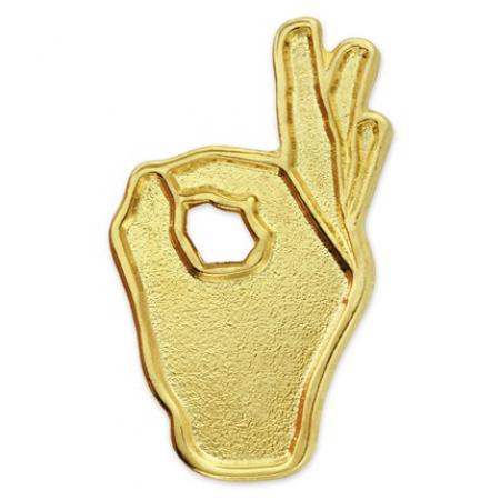 OK Hand Sign Pin 