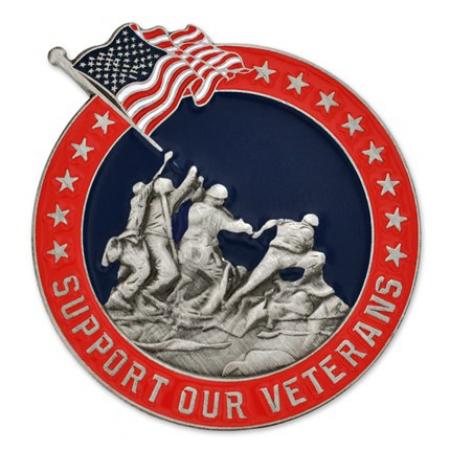 Support Our Veterans Pin 