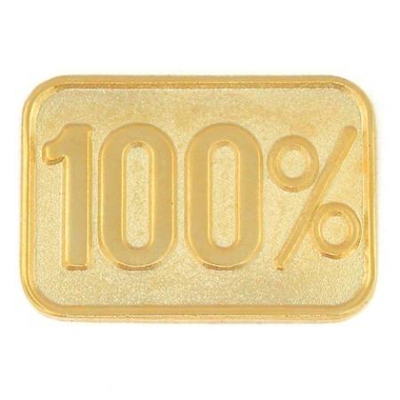 100% Lapel Pin 