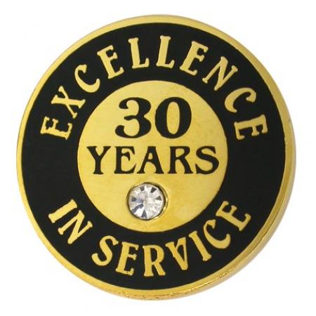 Excellence In Service Pin - 30 Years 