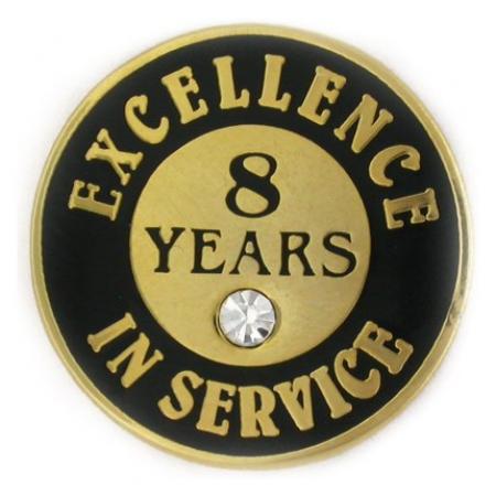 Excellence In Service Pin - 8 Years 