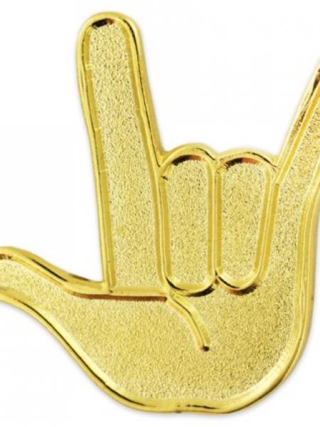 Love Hand Sign Pin