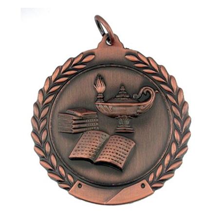     Lamp of Knowledge Medal - Engravable