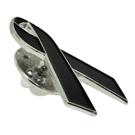     Black Ribbon Pin